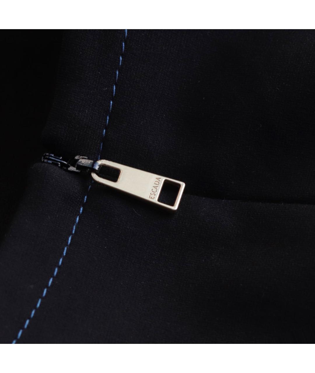 ESCADA Черное вискозное повседневное платье, фото 6