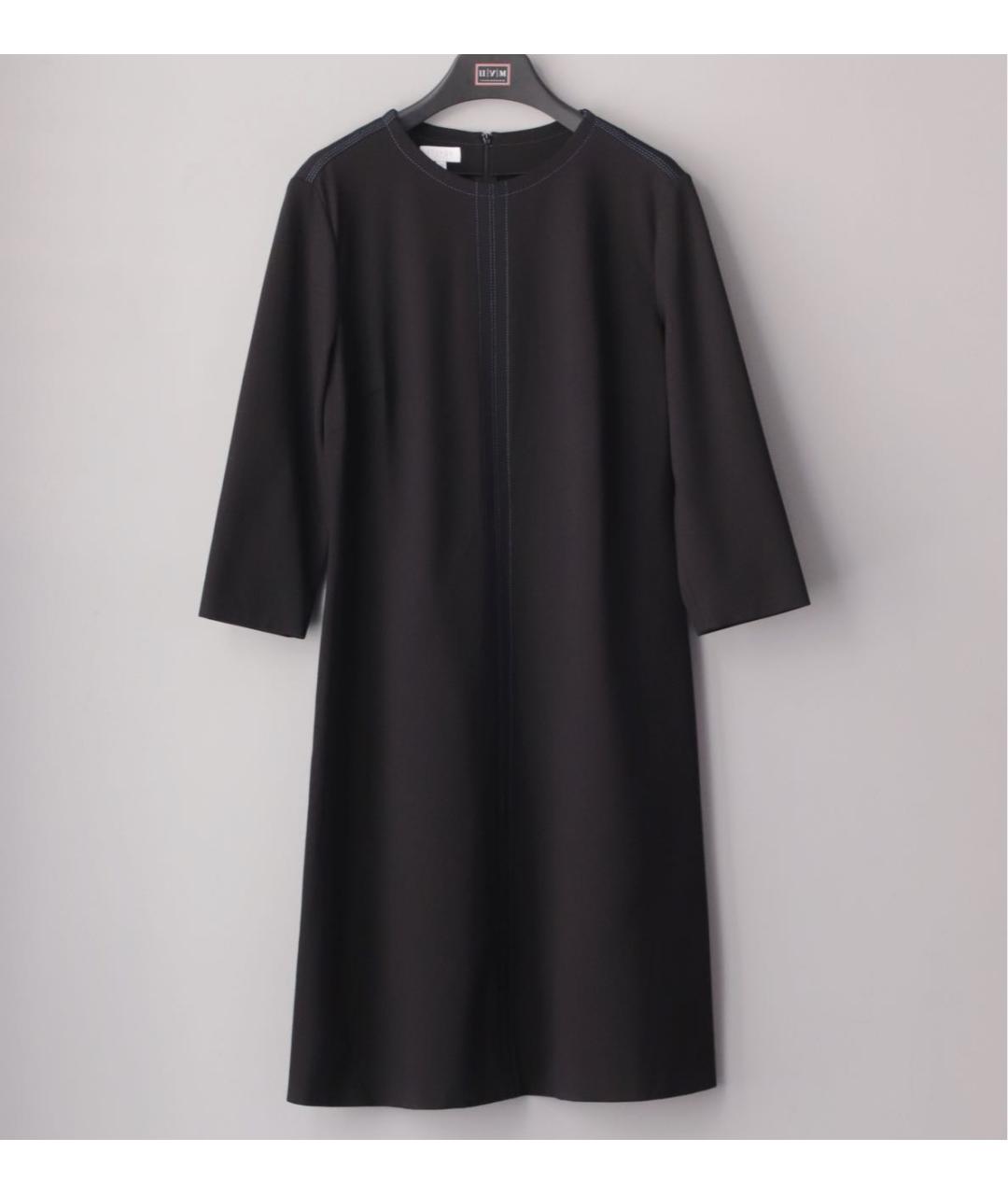 ESCADA Черное вискозное повседневное платье, фото 8