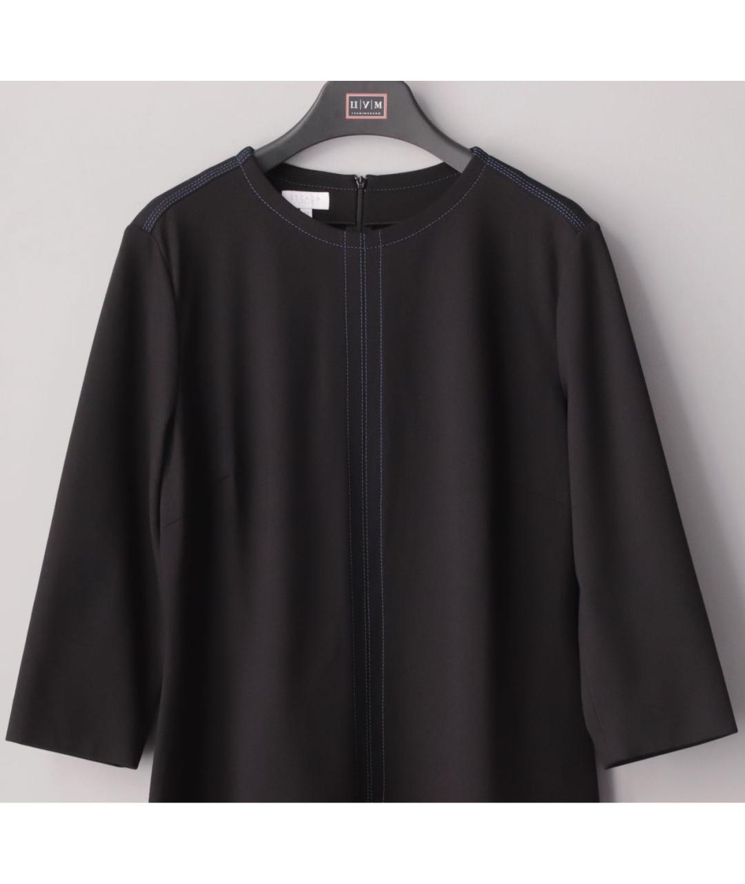 ESCADA Черное вискозное повседневное платье, фото 5