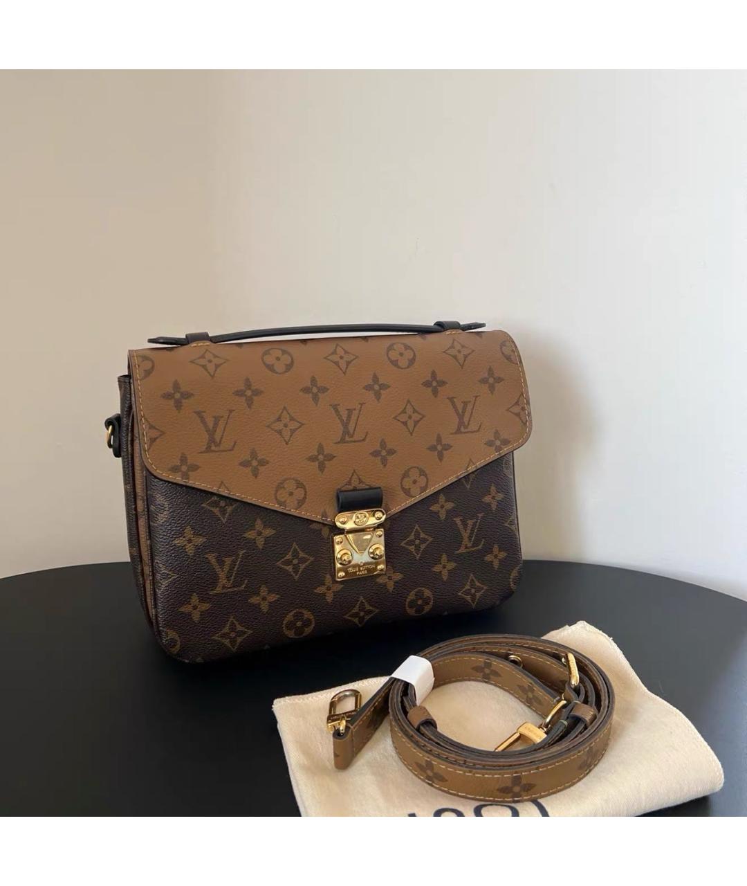 LOUIS VUITTON Коричневая сумка через плечо, фото 9