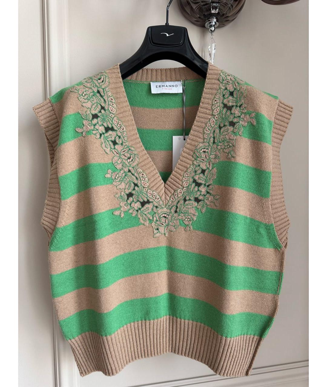 ERMANNO FIRENZE Мульти шерстяная жилетка, фото 7