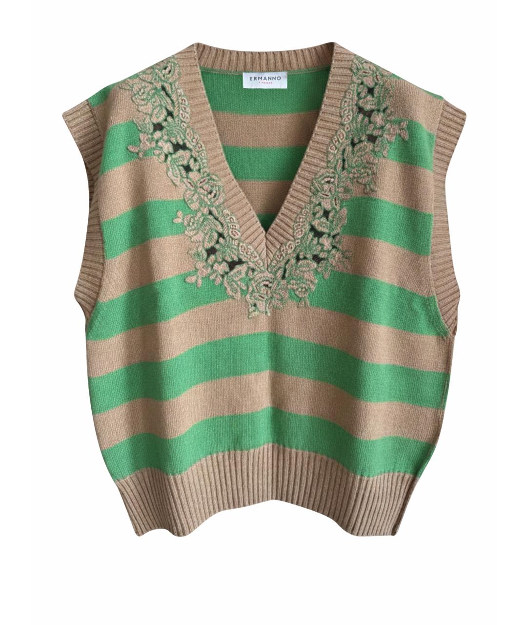 ERMANNO FIRENZE Мульти шерстяная жилетка, фото 1