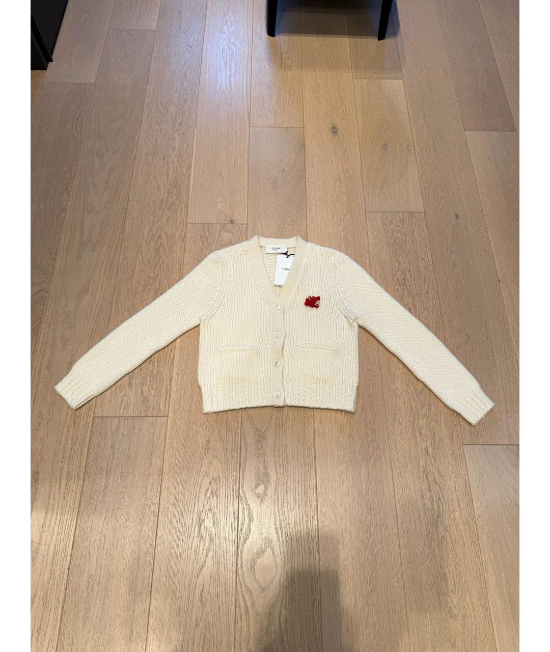 CELINE Бежевый кашемировый кардиган, фото 2