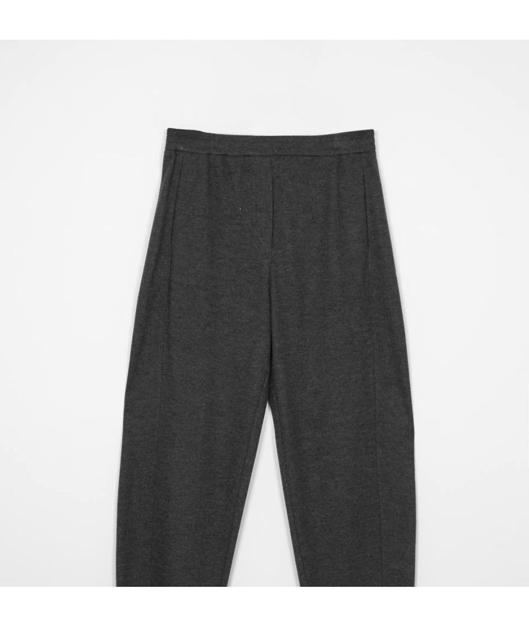 BRUNELLO CUCINELLI Серые кашемировые брюки широкие, фото 3