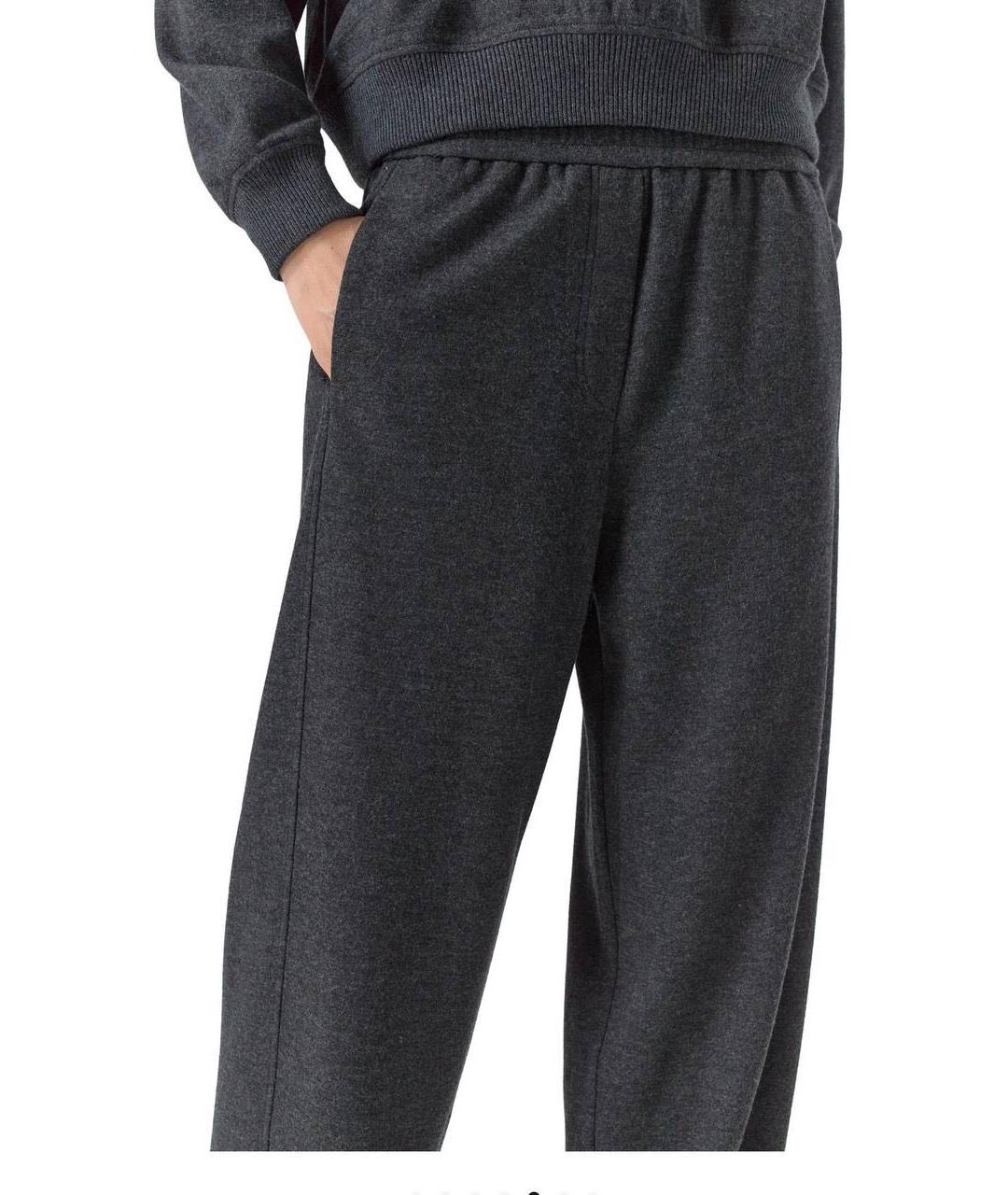 BRUNELLO CUCINELLI Серые кашемировые брюки широкие, фото 9