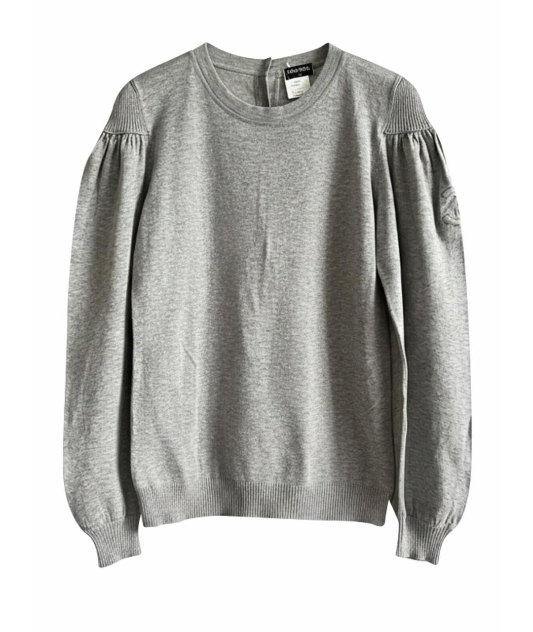 CHANEL Серый джемпер / свитер, фото 1