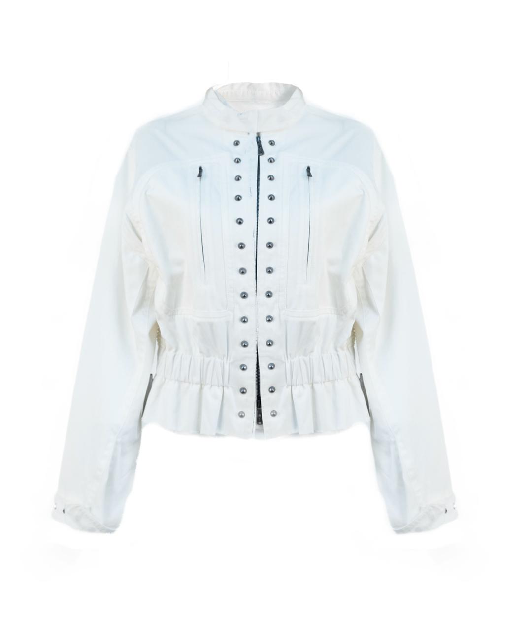 SAINT LAURENT Белая хлопковая куртка, фото 1