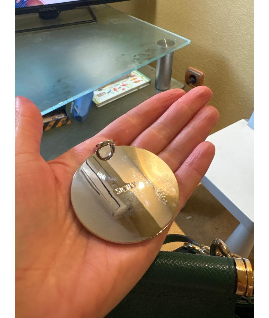 DOLCE&GABBANA Зеленая кожаная сумка через плечо, фото 6