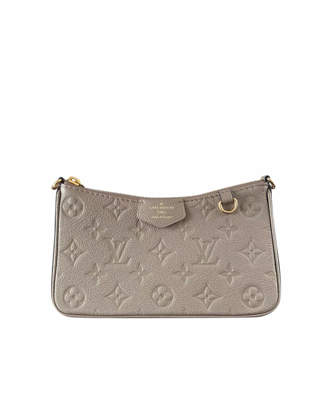 LOUIS VUITTON Бежевая кожаная сумка через плечо, фото 1