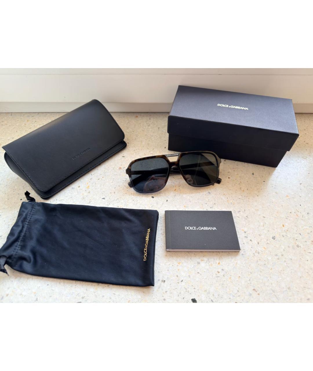 DOLCE&GABBANA Мульти пластиковые солнцезащитные очки, фото 4