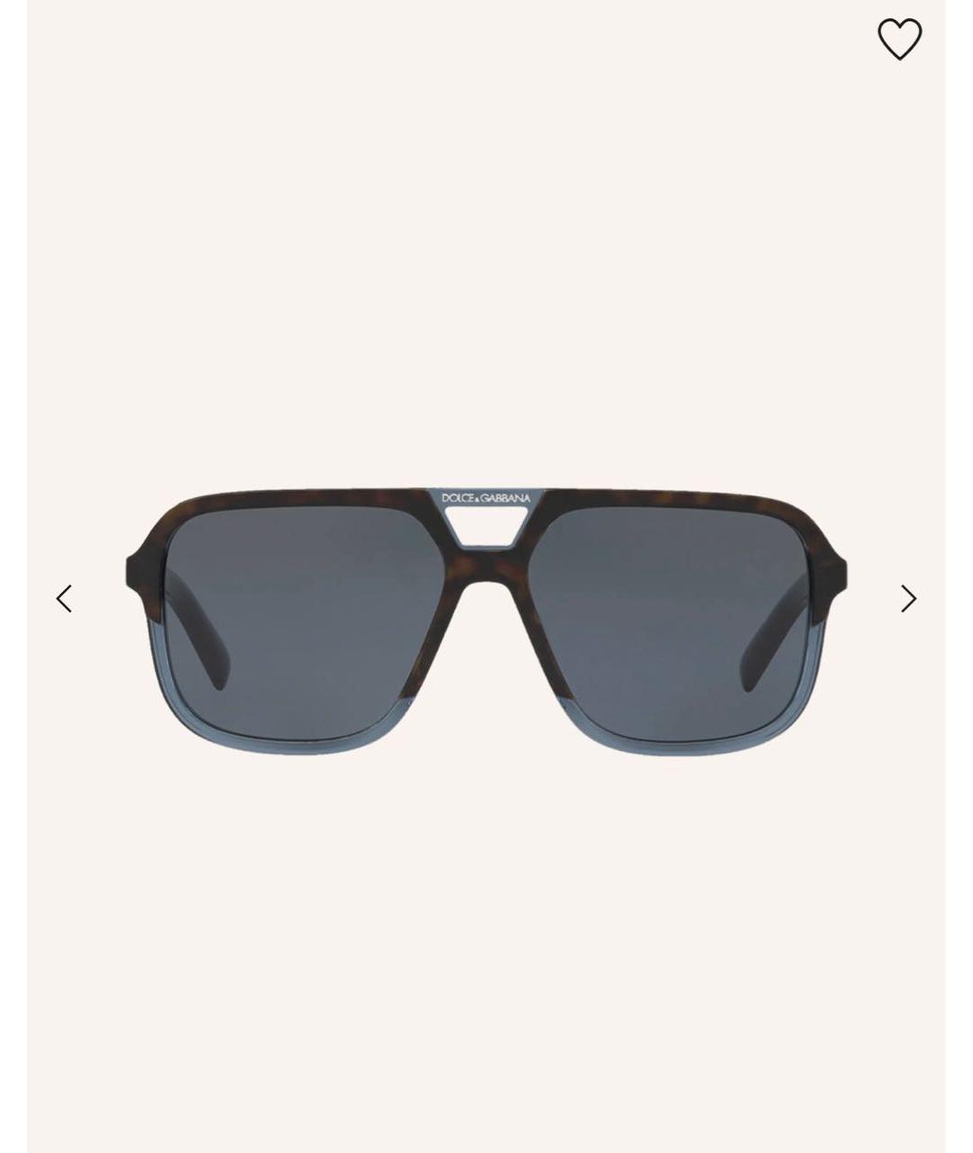 DOLCE&GABBANA Мульти пластиковые солнцезащитные очки, фото 9