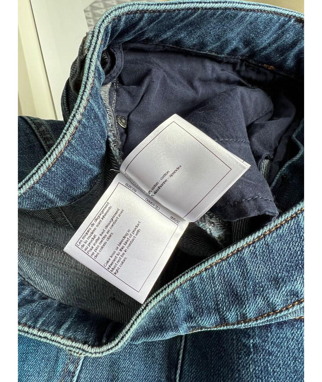 CHANEL Темно-синие прямые джинсы, фото 5