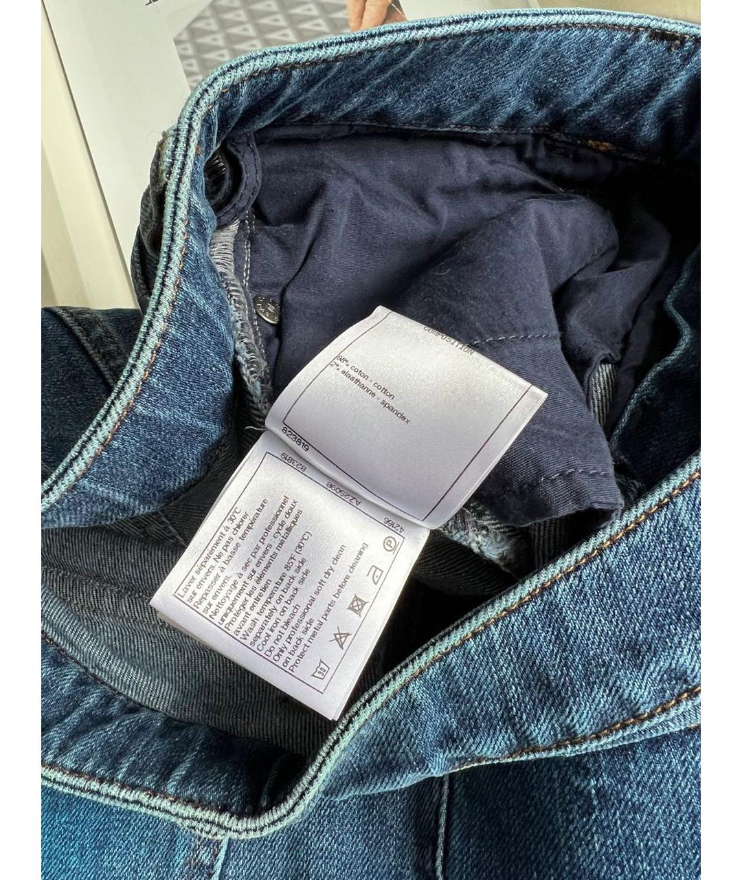 CHANEL Темно-синие прямые джинсы, фото 4