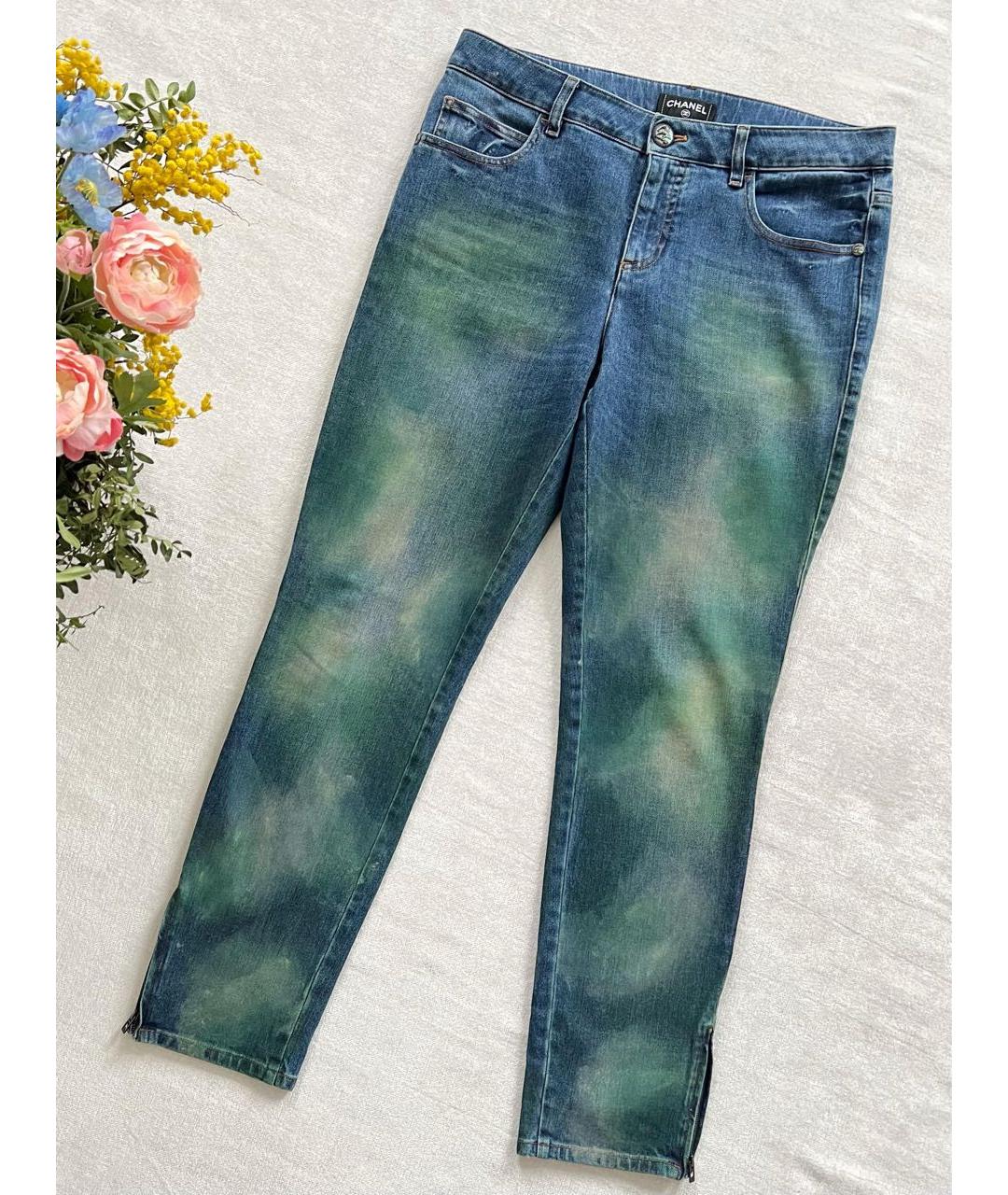 CHANEL Темно-синие прямые джинсы, фото 8