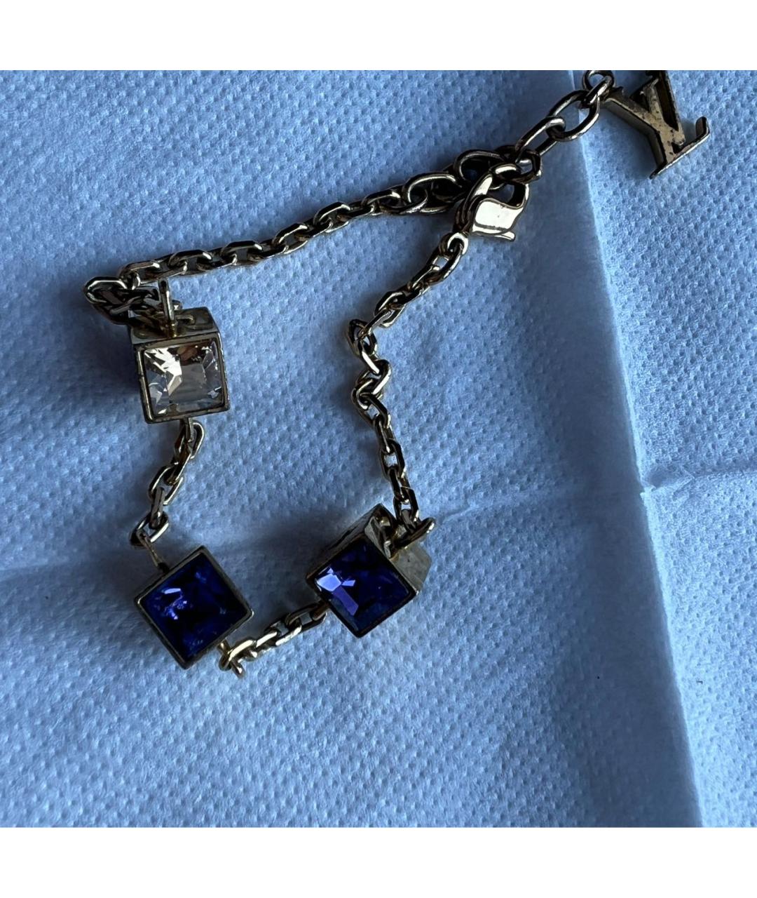 LOUIS VUITTON Золотой металлический браслет, фото 5