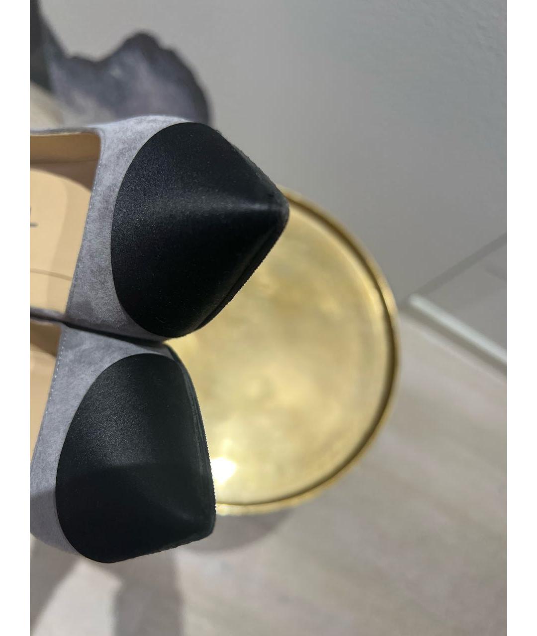 CHANEL Серые замшевые туфли, фото 7