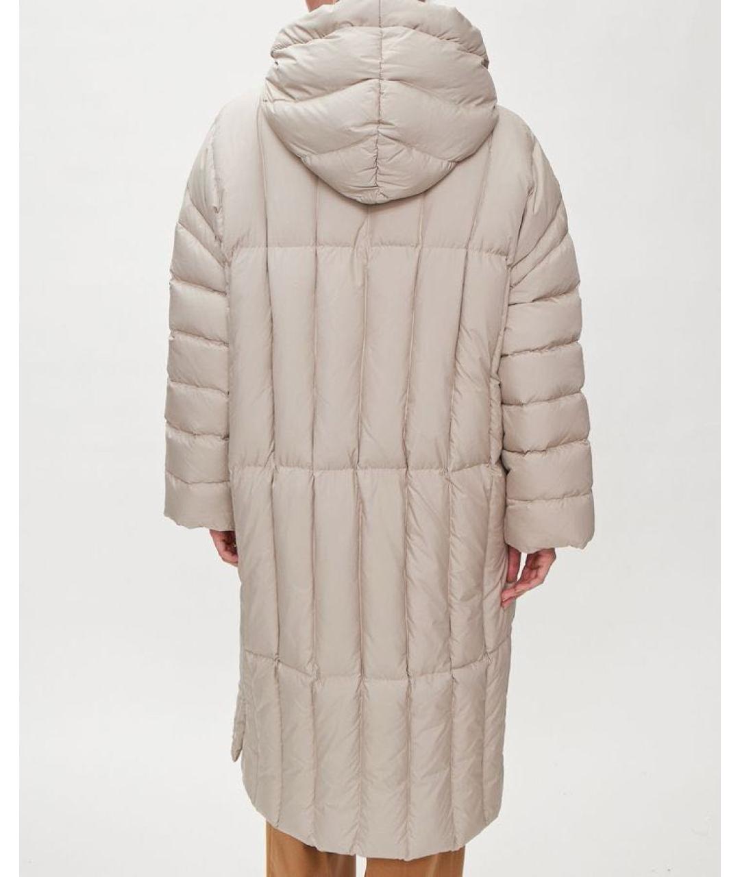 ANTONELLI FIRENZE Бежевый полиэстеровый пуховик, фото 2