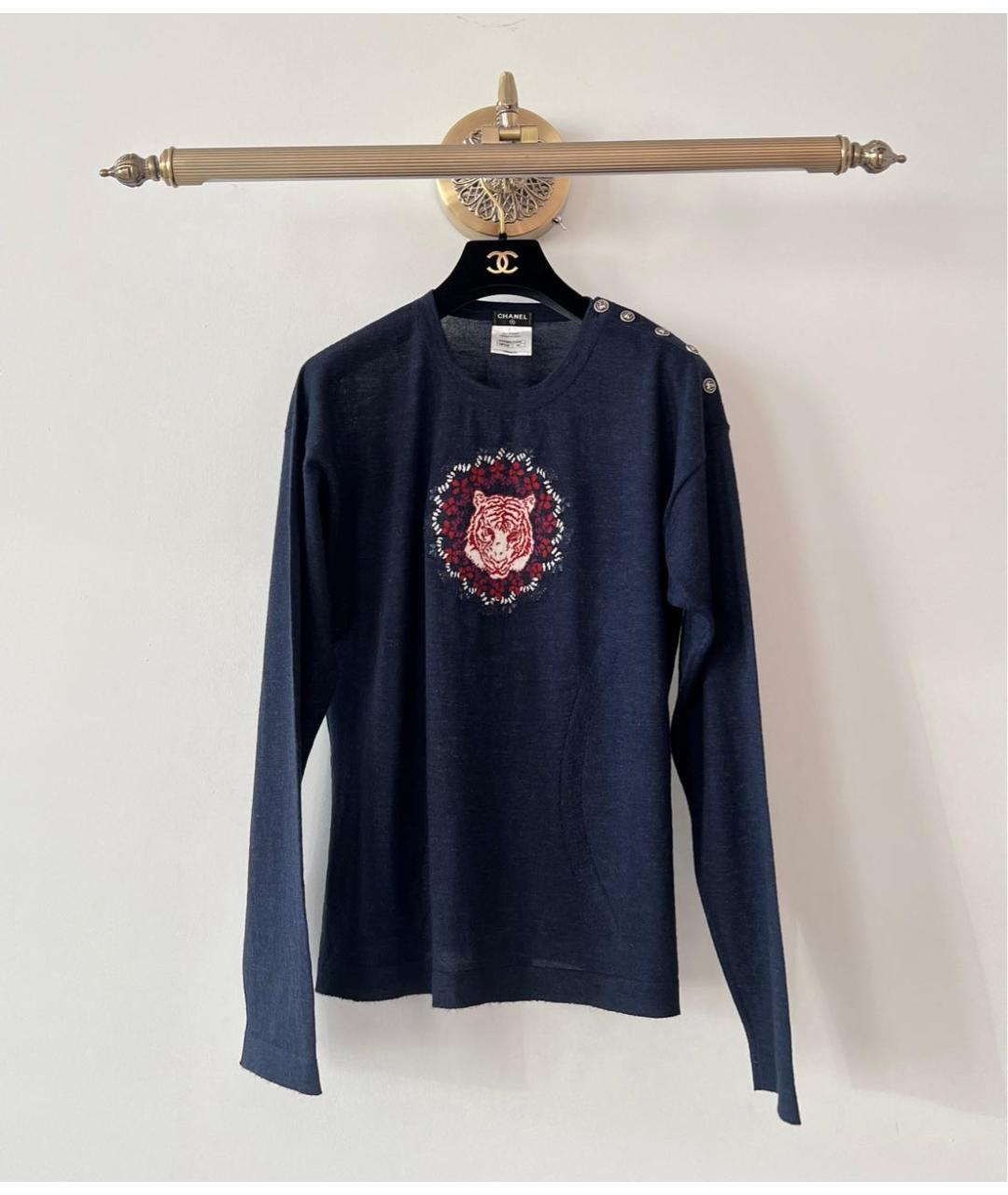 CHANEL Темно-синий джемпер / свитер, фото 8