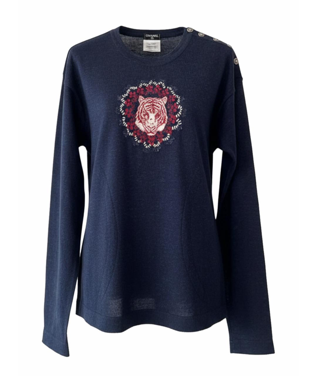 CHANEL Темно-синий джемпер / свитер, фото 1