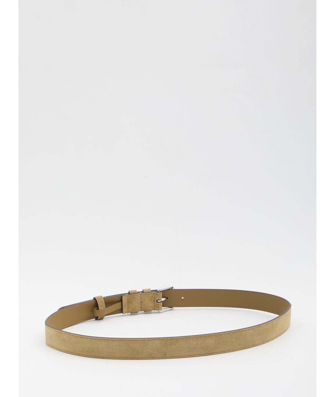 VALENTINO Бежевый замшевый ремень, фото 2