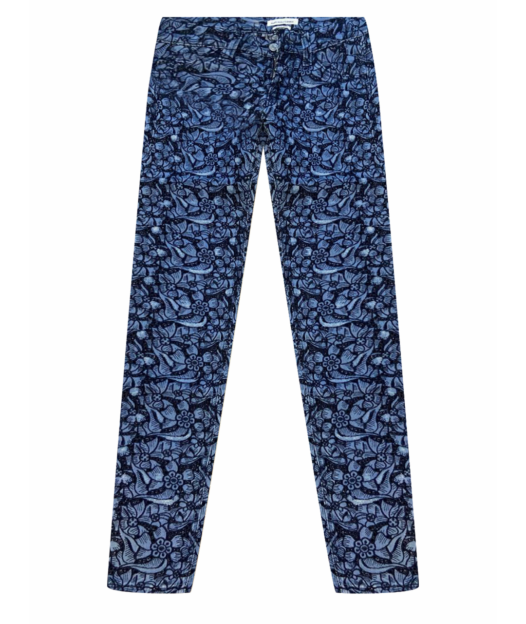 ISABEL MARANT ETOILE Темно-синие хлопковые джинсы слим, фото 1
