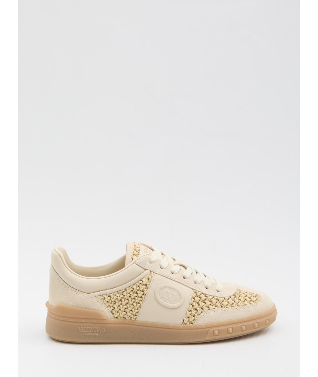 VALENTINO Бежевые замшевые кеды, фото 6