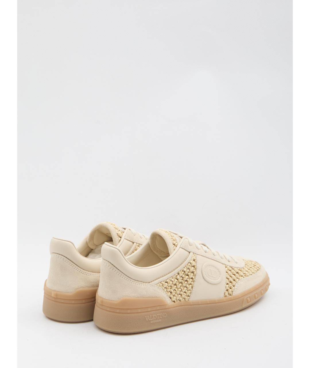VALENTINO Бежевые замшевые кеды, фото 3