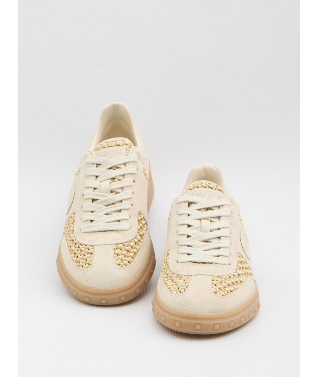 VALENTINO Бежевые замшевые кеды, фото 5