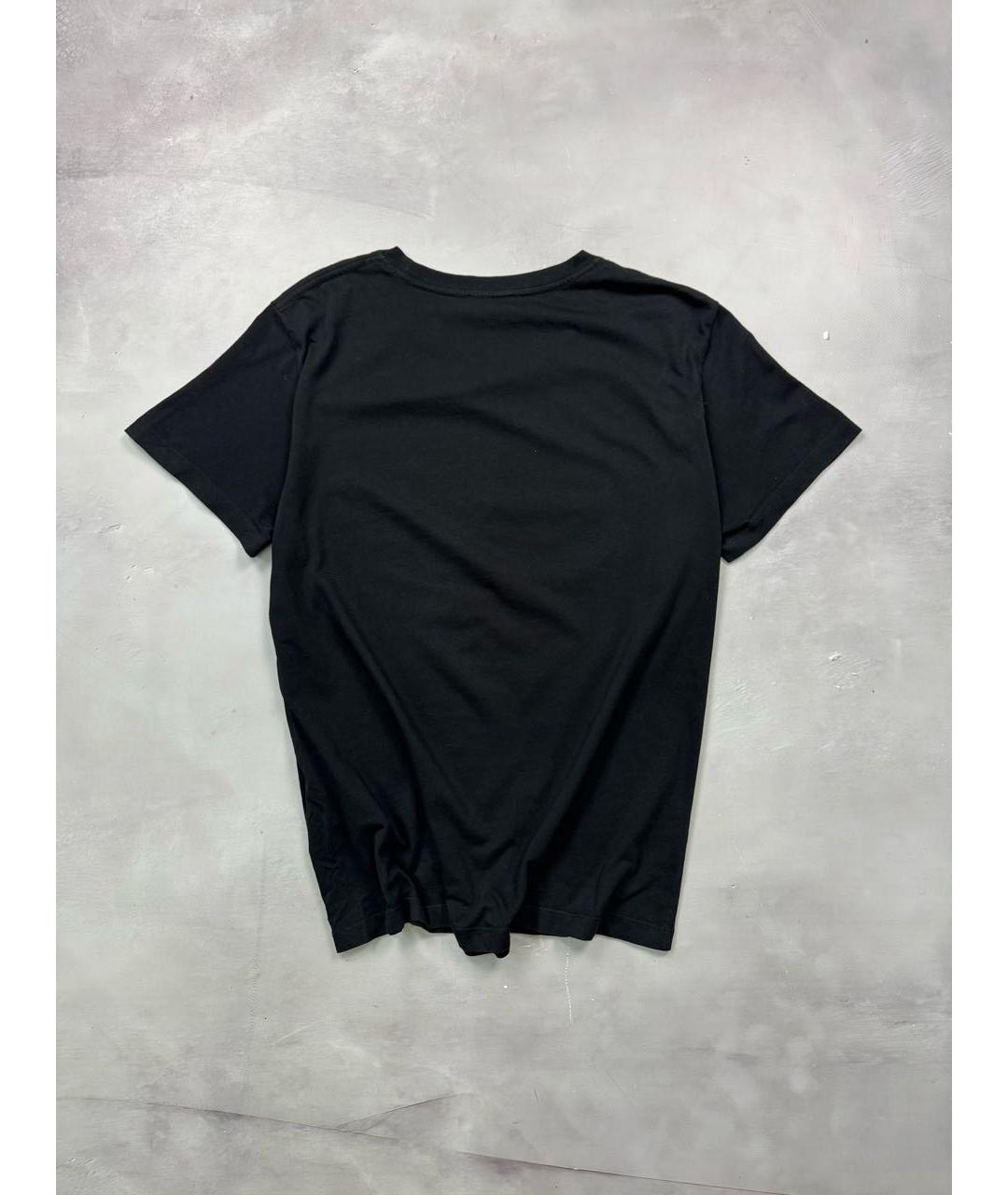 RAF SIMONS Черная хлопковая футболка, фото 3