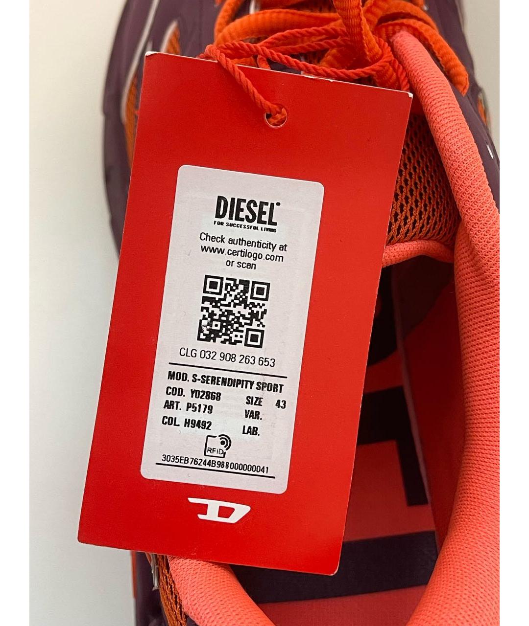 DIESEL Мульти кожаные низкие кроссовки / кеды, фото 5