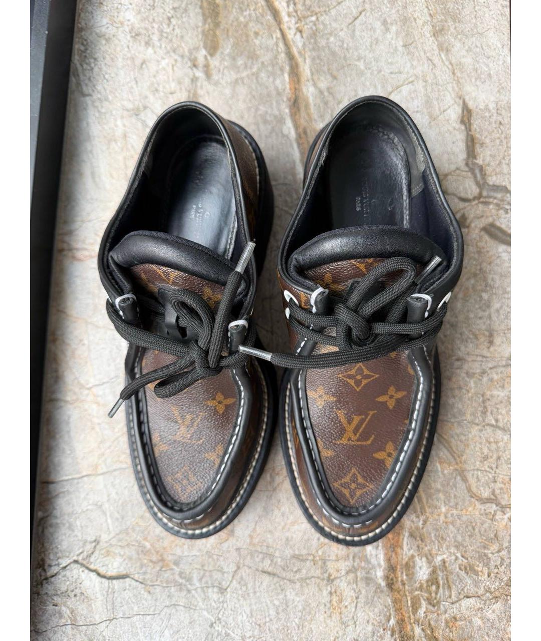 LOUIS VUITTON Коричневые брогги и оксфорды, фото 3