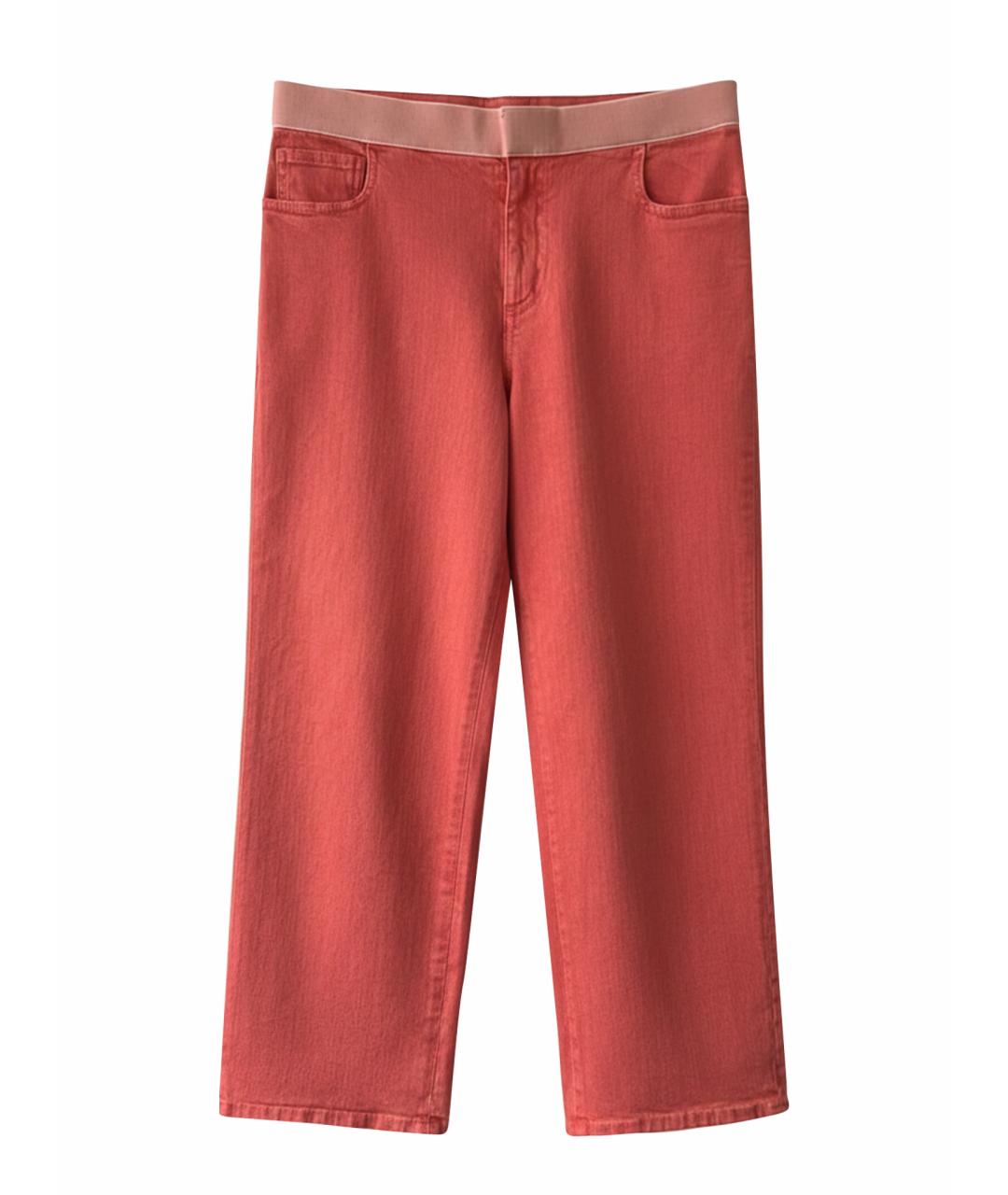 CHANEL Красные прямые джинсы, фото 1