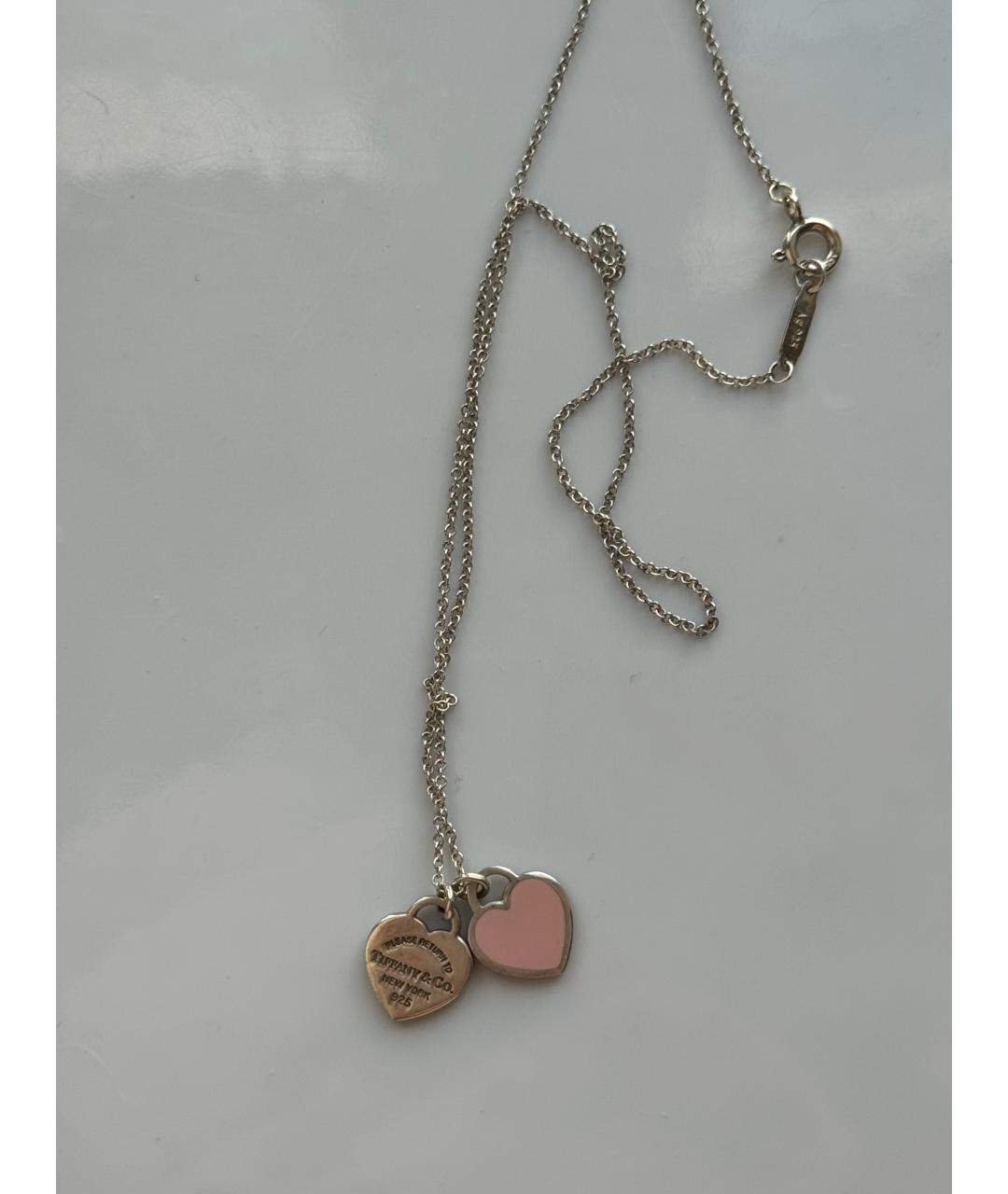 TIFFANY&CO Розовое серебряное колье, фото 3