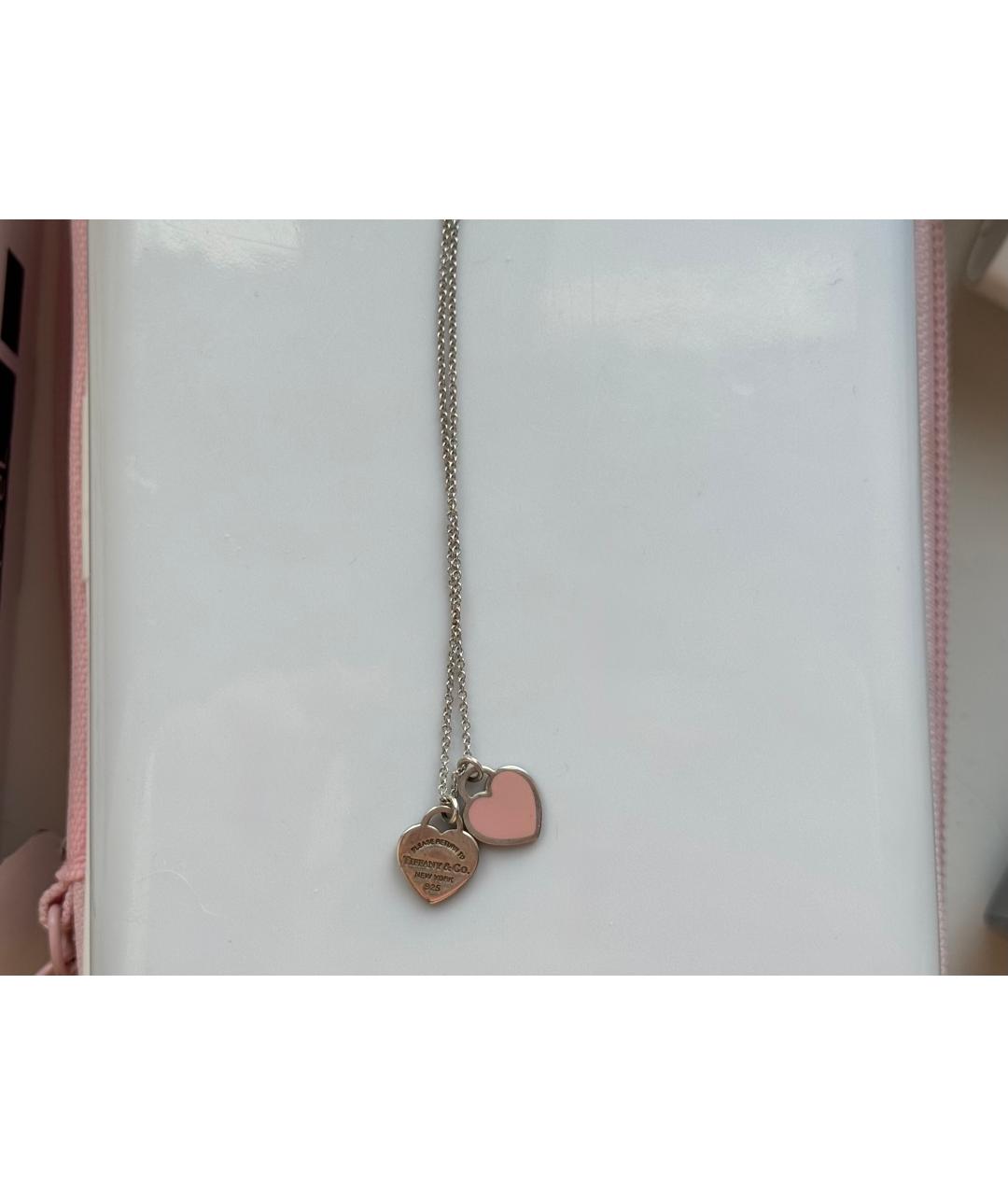 TIFFANY&CO Розовое серебряное колье, фото 4