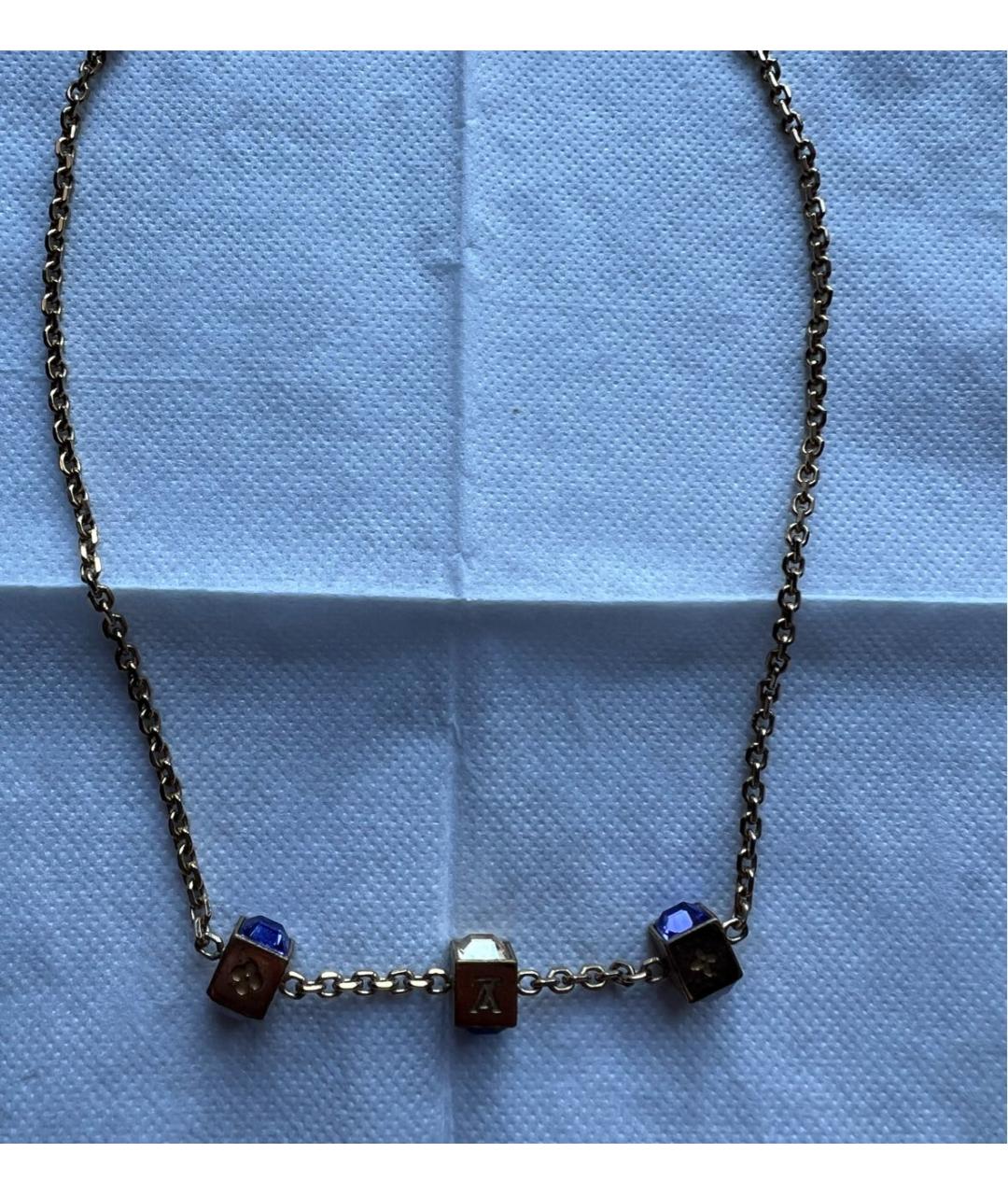 LOUIS VUITTON Золотая металлическая цепочка, фото 4