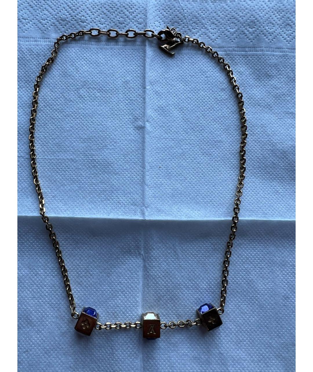 LOUIS VUITTON Золотая металлическая цепочка, фото 5