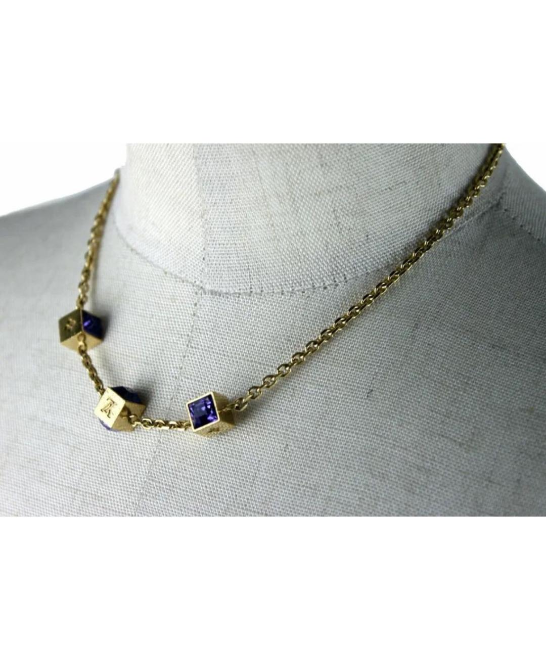 LOUIS VUITTON Золотая металлическая цепочка, фото 2