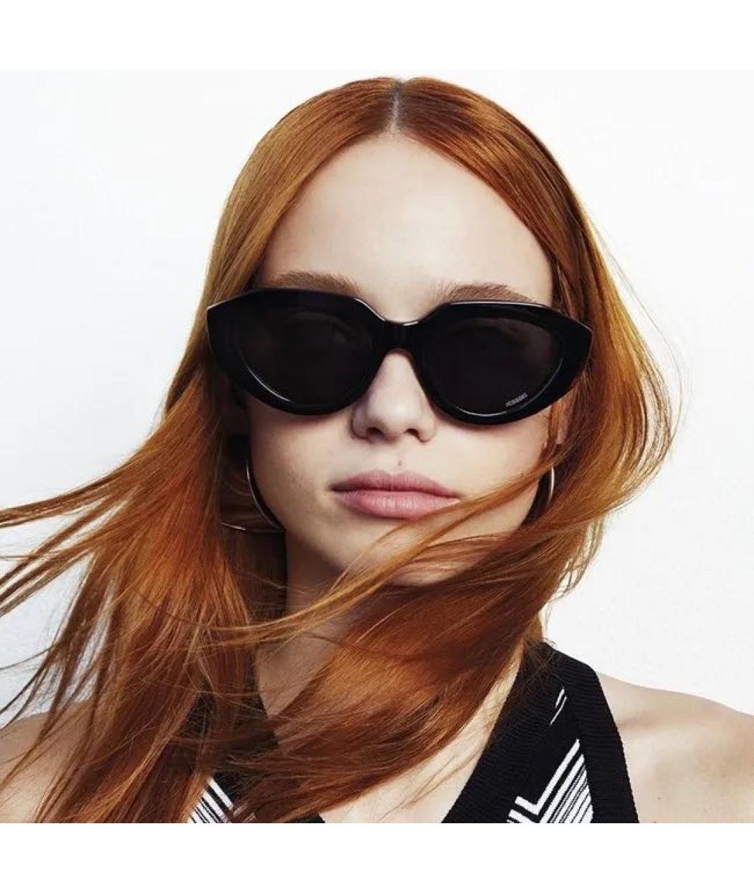 MISSONI Черные пластиковые солнцезащитные очки, фото 2