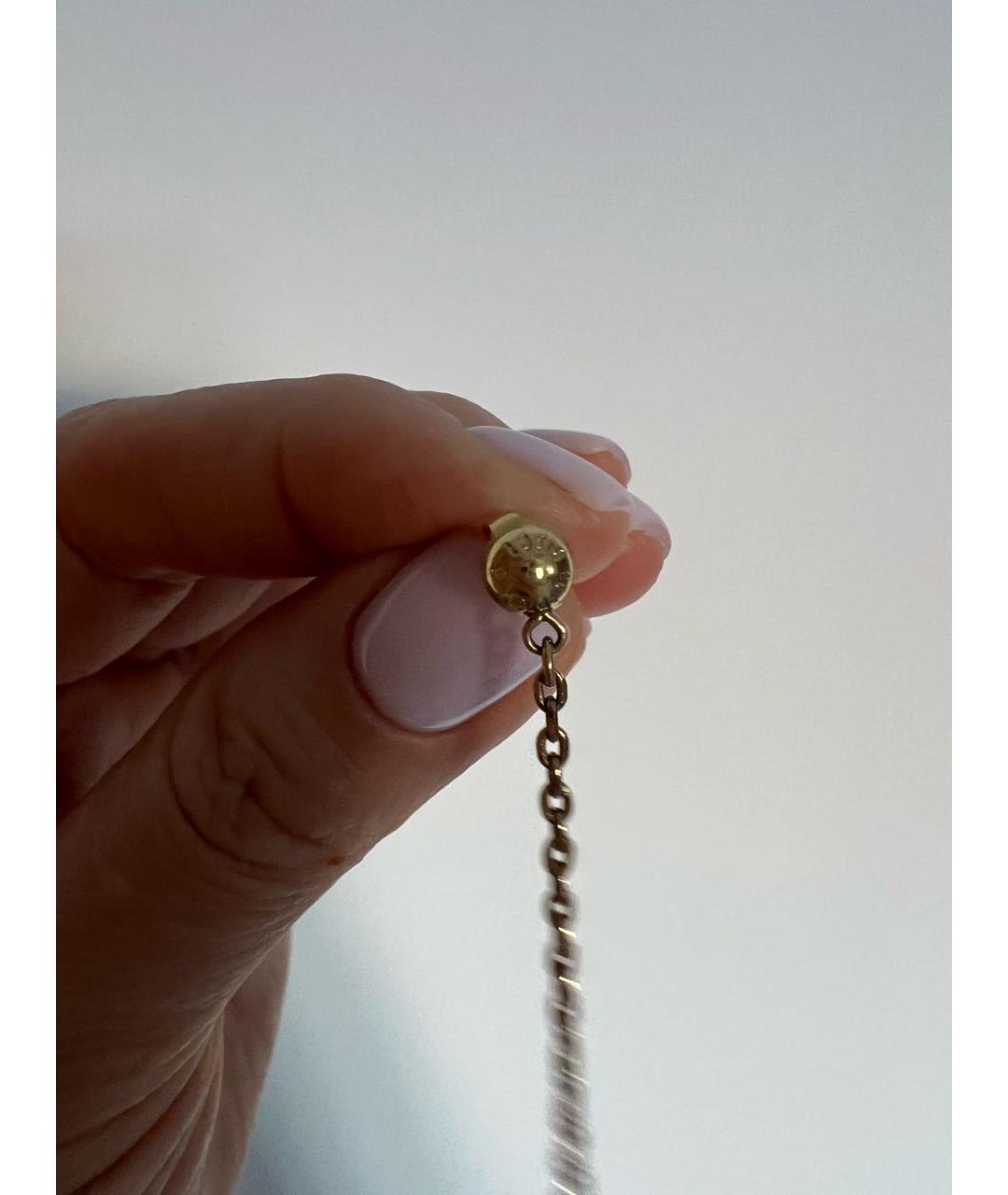 LOUIS VUITTON Золотые металлические серьги, фото 6