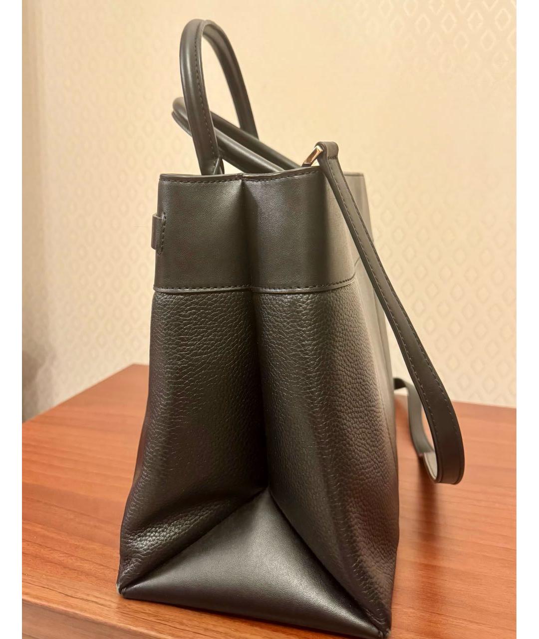 MICHAEL KORS Черная кожаная сумка с короткими ручками, фото 2