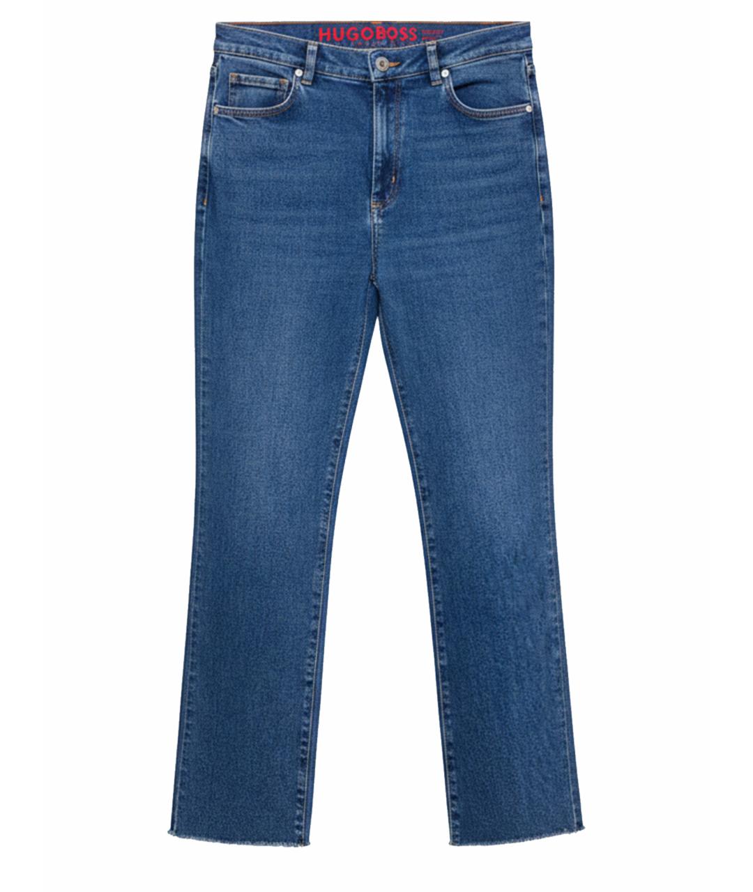 HUGO Синие хлопко-полиэстеровые прямые джинсы, фото 1