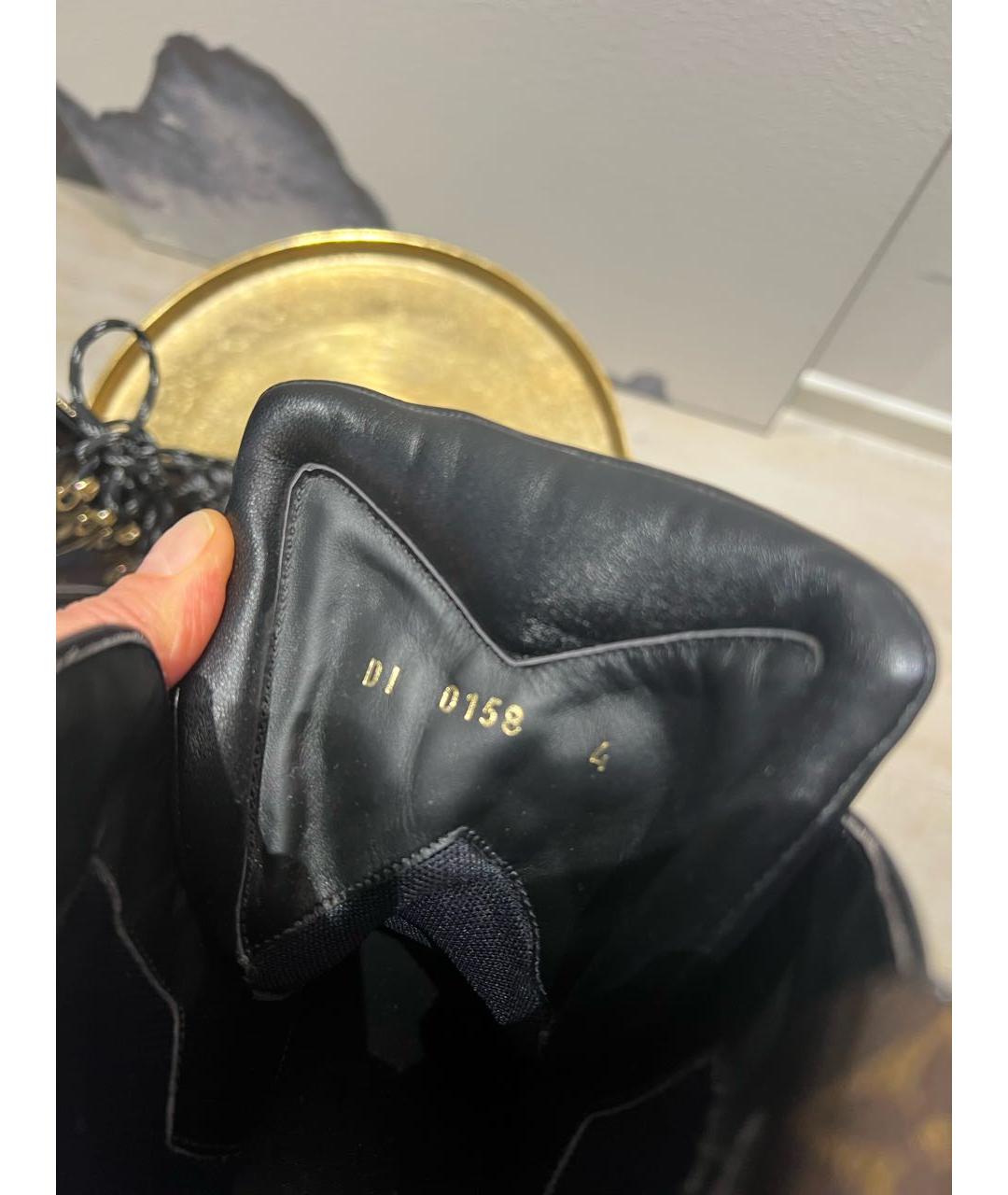 LOUIS VUITTON Коричневые ботинки из лакированной кожи, фото 5