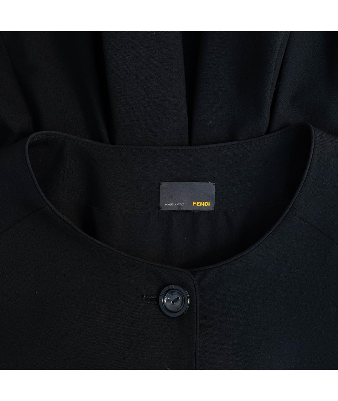 FENDI Черный шерстяной жакет/пиджак, фото 3