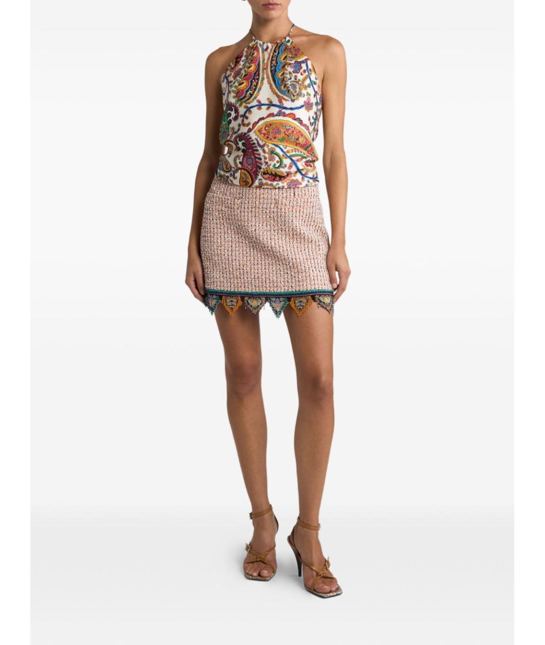 ETRO Мульти шелковая майка, фото 3