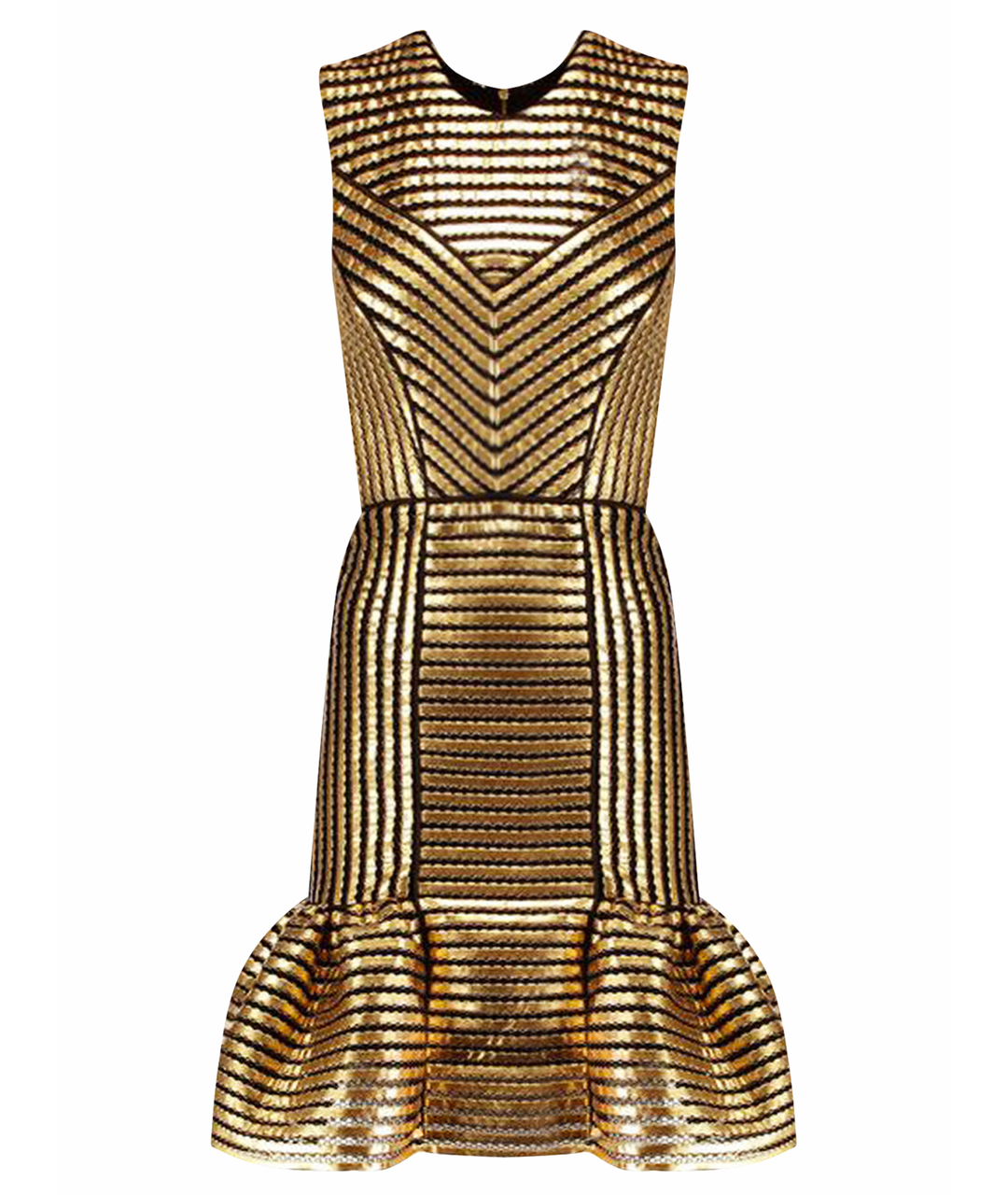 MAJE Золотое коктейльное платье, фото 1