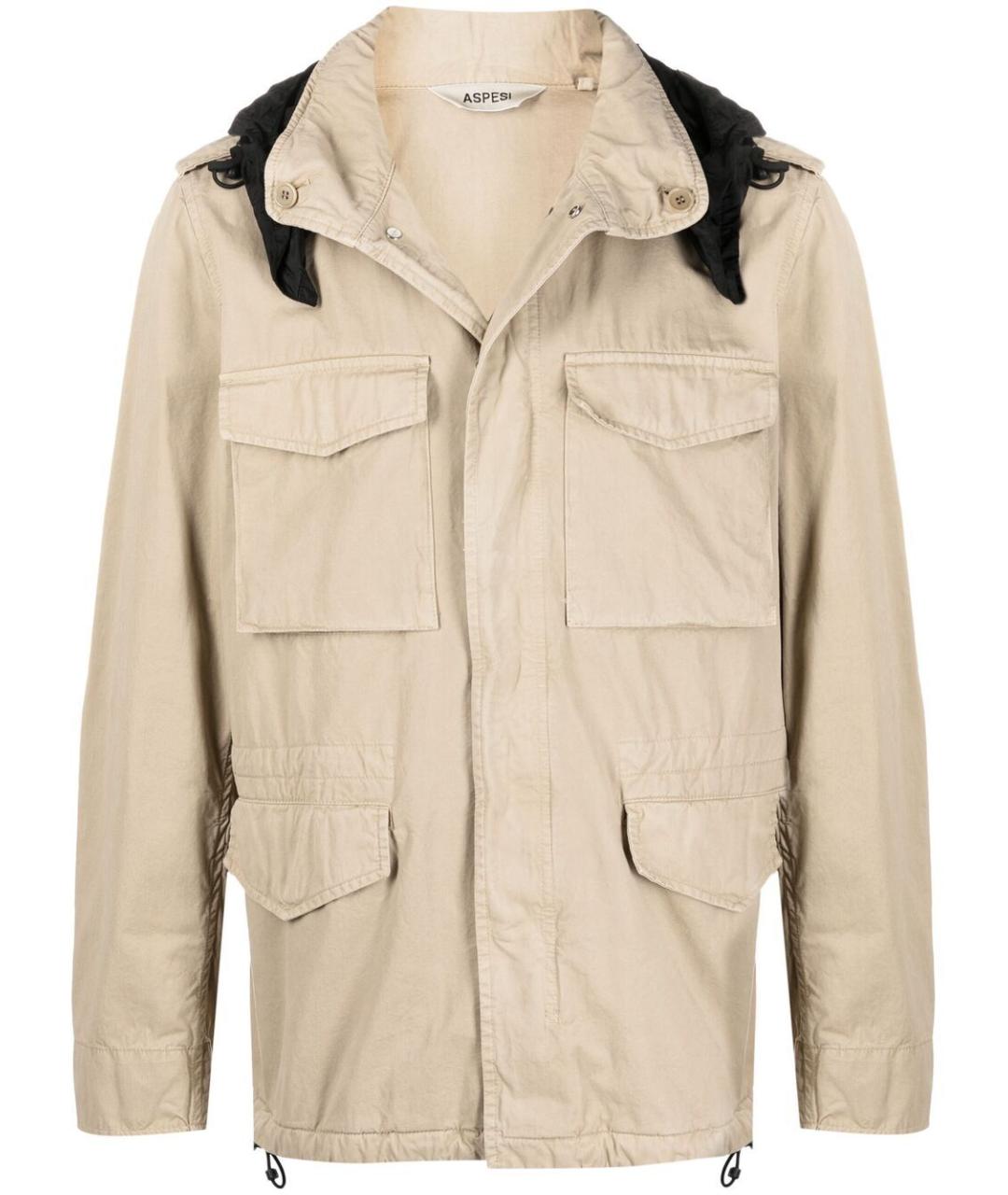 ASPESI Бежевая хлопковая куртка, фото 1