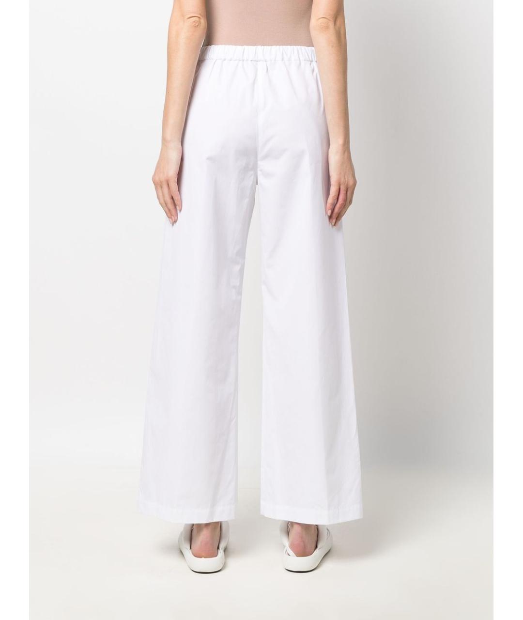 ASPESI Белые хлопковые прямые брюки, фото 4