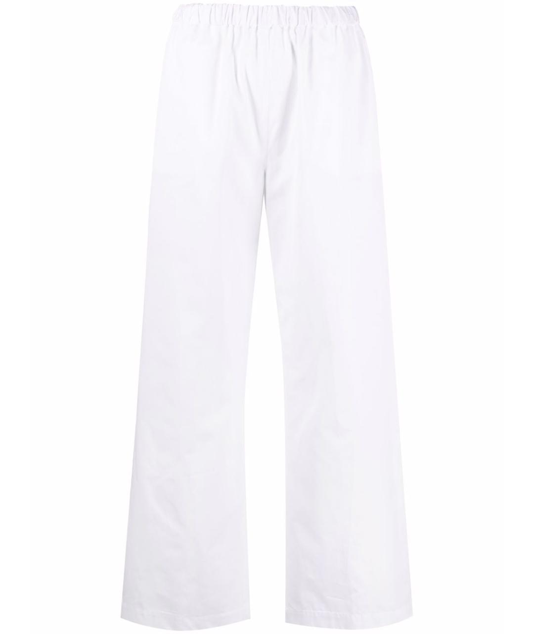 ASPESI Белые хлопковые прямые брюки, фото 1