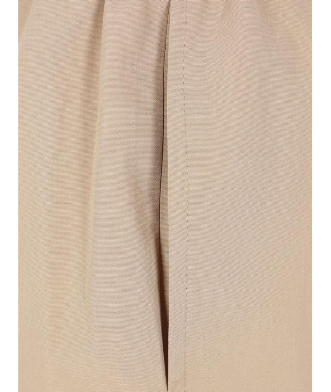 ASPESI Бежевые хлопковые прямые брюки, фото 3