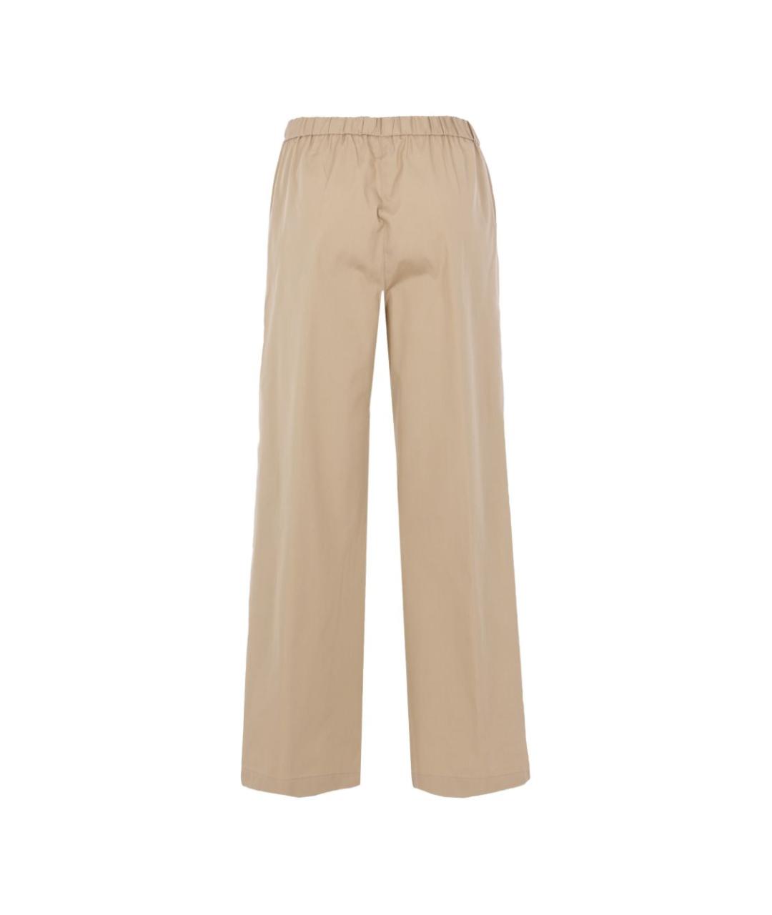 ASPESI Бежевые хлопковые прямые брюки, фото 4